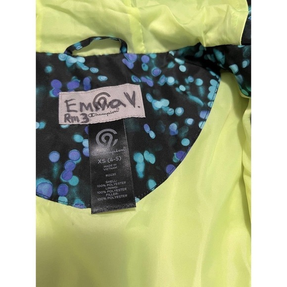 Champions kids puffer jacket polka dots XS 4-5 - Picture 5 of 5